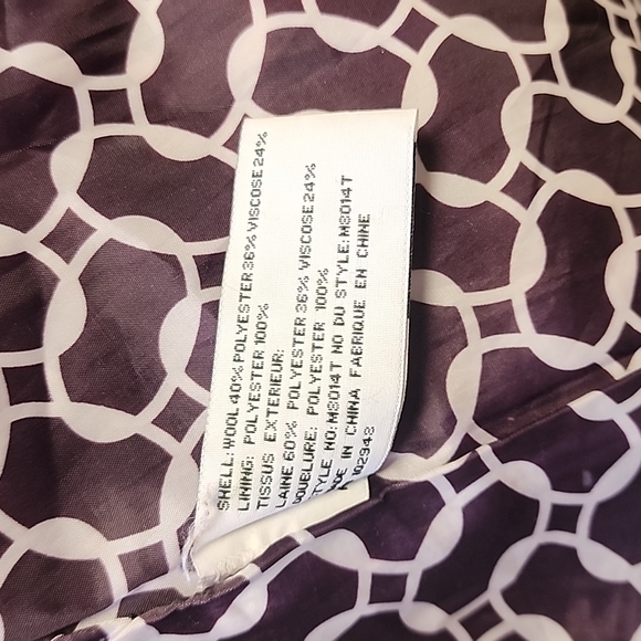 Deep Purple Tulle Coat - Picture 6 of 7